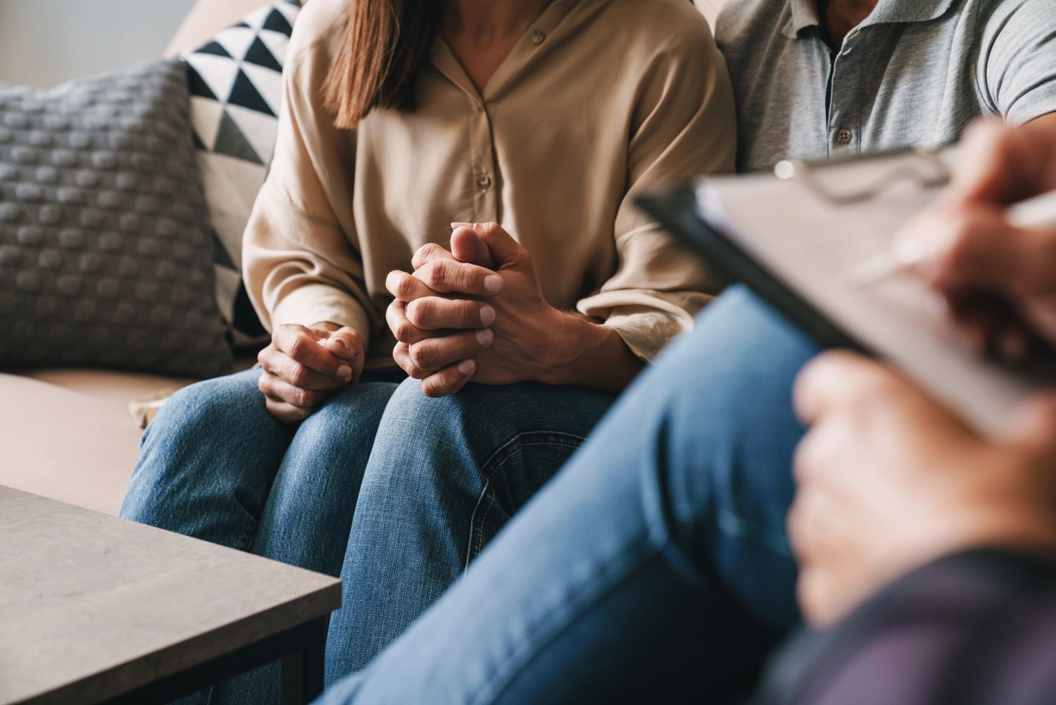 Couple at a meeting with their financial advisor
